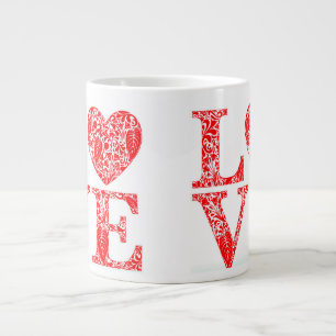❤️ Rode Liefdescitaat Voor Koppels En Koffie Fans Grote Koffiekop