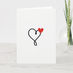 Rode Liefdeshart Kunstkaart Kaart