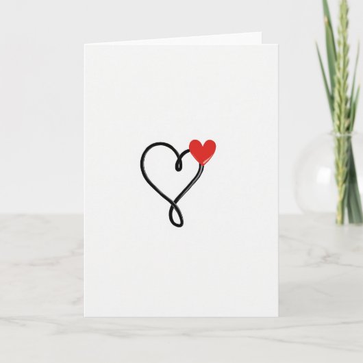 Rode Liefdeshart Kunstkaart Kaart (Voorkant)