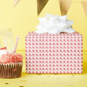 Rode liefdesharten en pijl cadeaupapier