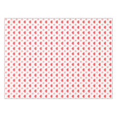 rode liefdesharten, pastel roze poka stippen patro tafelkleed (Voorkant (Horizontaal))