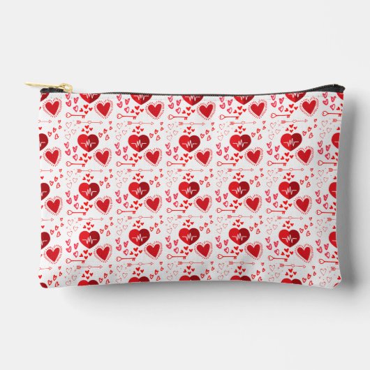 Rode liefdeshartjes schattig etui (Voorkant)