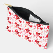 Rode liefdeshartjes schattig etui (Open)