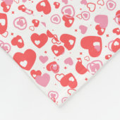 Rode Liefdeshartjes – Valentijncollectie Fleece Deken (Hoek)