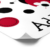 Rode Lieve Stikvel Rooilieveheersbeestje Nursery M Poster (Hoek)