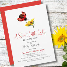 Rode Lieveheersbeestje Baby Shower, Zoete Kleine D