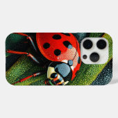 Rode lieveheersbeestje bloemrijke natuur esthetiek Case-Mate iPhone case (Achterkant (horizontaal))