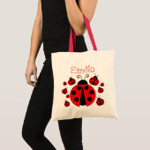 Rode Lieveheersbeestje Boodschappentas Tote Bag (Voorkant (product))