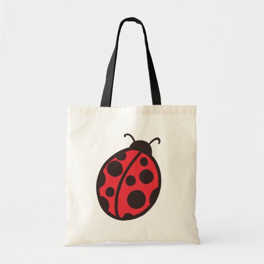 Rode lieveheersbeestje Canvas tas Gift (Voorkant)