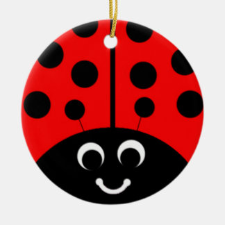 rode lieveheersbeestje keramisch ornament