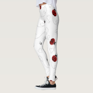 Rode Lieveheersbeestje Kever Insectenliefhebber Zw Leggings
