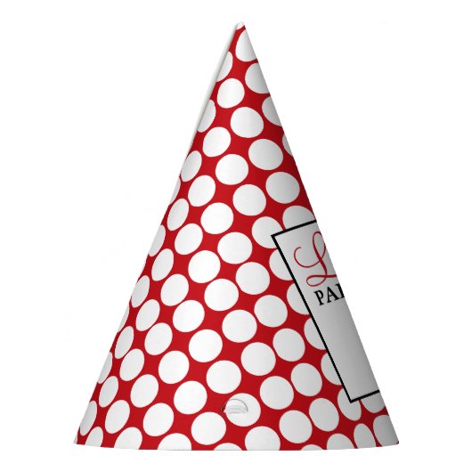 Rode lieveheersbeestje kinderverjaardag feesthoedjes (Links)