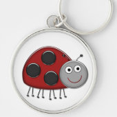 Rode Lieveheersbeestje Sleutelhanger (Voorkant)
