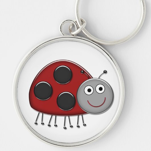 Rode Lieveheersbeestje Sleutelhanger (Voorkant)