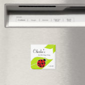 Rode lieveheersbeestje verjaardag magneten (Insitu (Vaatwasser))