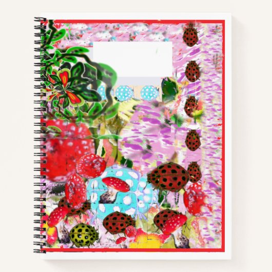 Rode lieveheersbeestjes ABC Letters Tracing Notitieboek (Voorkant)