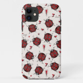 Rode lieveheersbeestjes houden van insect Case-Mate iPhone case (Achterkant)