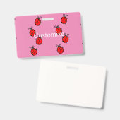 Rode Lieveheersbeestjes Kruipende Thunder_Cove  Badge (Voor- en achterkant)