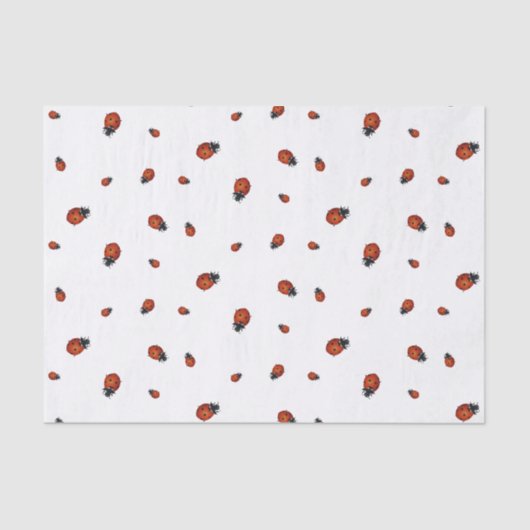Rode lieveheersbeestjes Lady Beetles Tissuepapier (Voorkant)