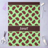 Rode lieveheersbeestjes op groen tissuepapier (Craft)