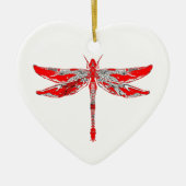 Rode lieveling keramisch ornament (Voorkant)