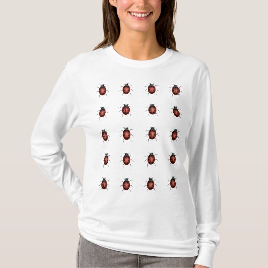 RODE LIEVENHEERSBEESTJES LANG SLEEVE TOP (Voorkant)