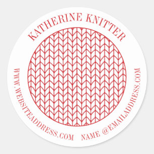 RODE LIJN BREIT Grote Ronde Zakelijke Etiketten/Ve Sticker