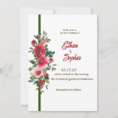 Rode lijn voor de bruiloft kaart (Voorkant)