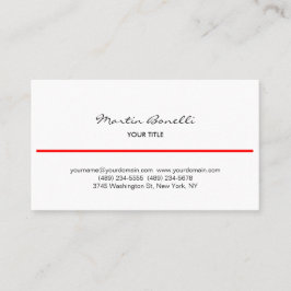 Rode lijn Zwart Wit Handschrift Visitekaartje