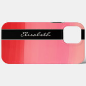 Rode lijnen Case-Mate iPhone case (Achterkant (horizontaal))