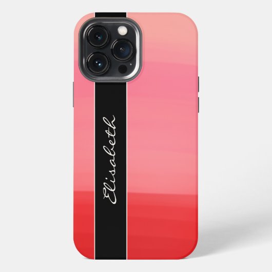 Rode lijnen iPhone hoesje (Achterkant)