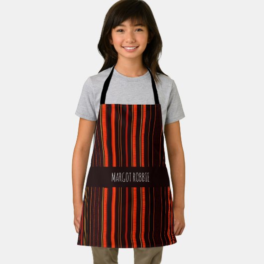 Rode lijnen verticale verschillende schaduw Minima Schort (Insitu)