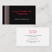 Rode lijnen visitekaartje (Voorkant / Achterkant)