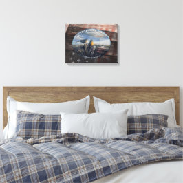 Rode Lijst Verenigde Staten Canvas Afdruk