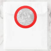 Rode Lijsten Sticker (Tas)