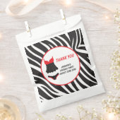 Rode lingeriefeest bedankt bedankzakje (Geknipt)