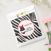 Rode lingeriefeest bedankt bedankzakje (Gezegeld)