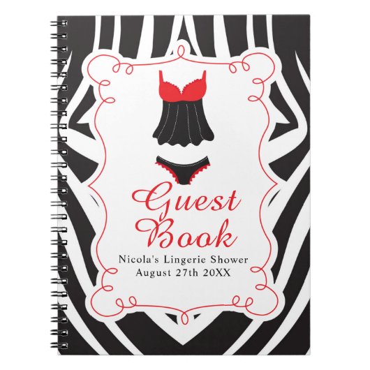Rode lingeriefeest  notitieboek (Voorkant)
