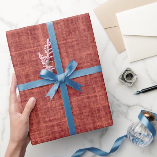 Rode Linnen Cadeaupapier (Geschenken)