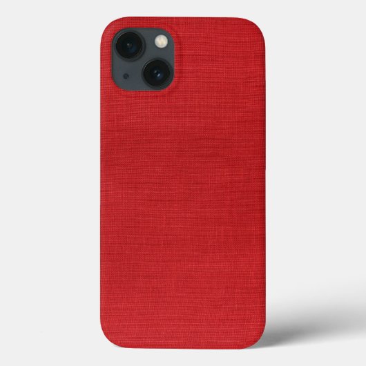 Rode Linnen Textuur Foto Case-Mate iPhone Case (Achterkant)