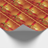 Rode lint cadeaupapier (Hoek)