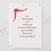 Rode Lint Foto Lijst Vakantie Kaart (Achterkant)