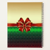 Rode Lint Goud Kerst Planner (Achterkant)