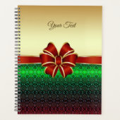 Rode Lint Goud Kerst Planner (Voorkant)