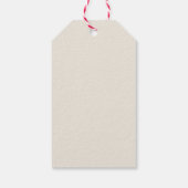 Rode Lint Kerstboom Cadeaulabel (Achterkant)