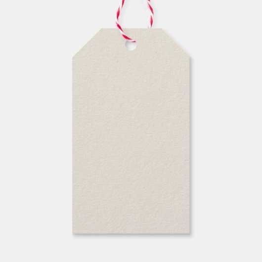 Rode Lint Kerstboom Cadeaulabel (Achterkant)