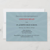 Rode lint klasse van de Uitnodiging van het Afstud (Achterkant)