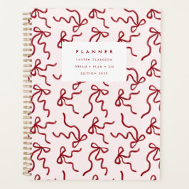 Rode Lint Kokette Roze Planner