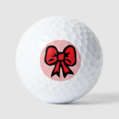 Rode Lint Ontwerp Golfballen (Voorkant)