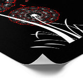 Rode Lint Paardenbloem Hartziekte Bloedkanker AW Poster (Hoek)